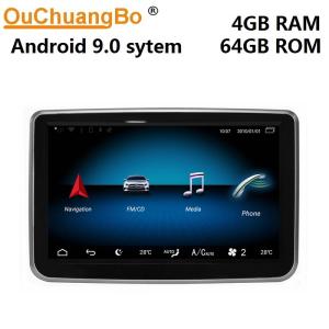 China Ouchuangbo auto radio GPS stereo android 9.0 for Mercedes Benz A CLA GLA G(2013-2015) With USB WIFI 64GB 10.80P video factory