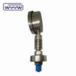 60mm 100mm High Pressure Meter Gauge With Radiating Tube Water