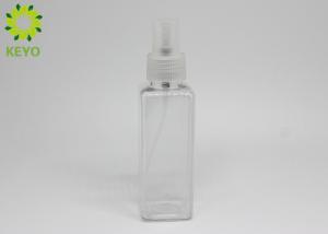 China Square Shape Cosmetic Spray Bottles , Clear Plastic Spray Bottles factory