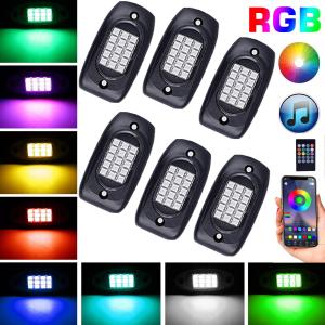 China Remote Control LED RGB Rock Lights Durable Stable For Motorcycle factory