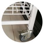 Steel Rolling Retail Display Baskets Square Wire Bump Basket BSCI Certification