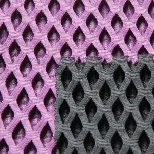Breathable 100% Polyester Sports Mesh Fabric 3D Mesh Fabric 10MM - 20MM