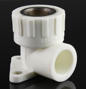 China PPR fitting elbow with wall plate factory