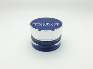 China first class pmma waist shape cream jar for different size 15g 25g 45g acrylic cream jar cosmetic cream jar factory
