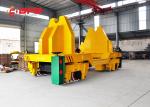 Customized Steel Rail Transfer Trolley , Scale / Screen Electric Transfer Cart