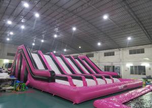 China Huge Insane Inflatable Obstacle Challenges For Adult With Digital Printing Logo factory
