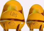 Hot Dip Galvanized Hydraulic Crane Winch , Wire Rope Winch Yellow 40m/Min