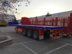 40 Tons 12pcs Tire Container Flatbed Trailer With BPW Axle