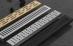 China Vertical Shower Drains SUS304 Adjustable Linear Shower Drain American Style factory
