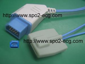 China Hospital Pulse Oximeter Pediatric Probe Lightweight Gray / Bule Cable factory