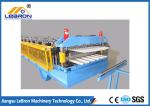 Blue and yellow double layer roof sheet forming machine / double layer roofing