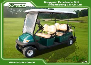 China Green 6 Passenger Electric Golf Buggy 48V 275A Controller Electric Golf Car factory