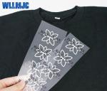 custom brand logo print sports shirt swimwear garment heat press on tagless heat