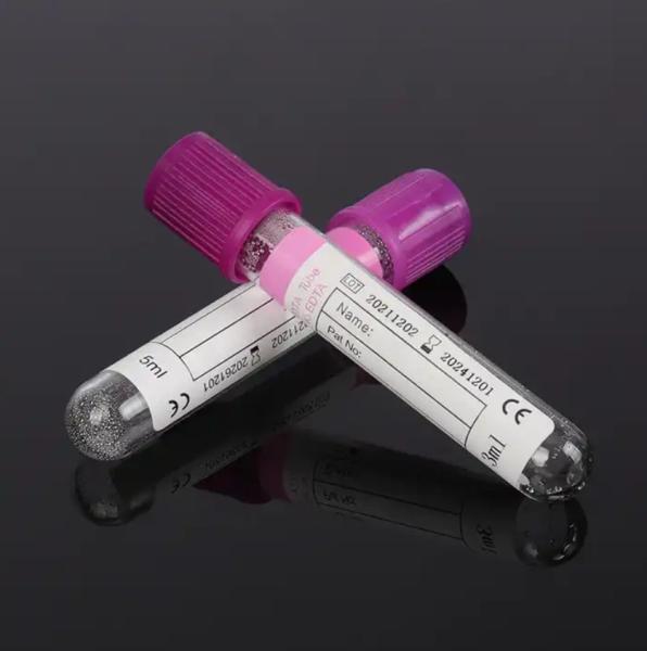 Hospital Medical Supplies Vacuum Blood Collection Tube EDTA K3 EDTA K2 Purple
