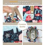 Leak Proof Floral And Elephant Cosmetic Toiletry Bag For Girls