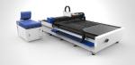 Metal Fiber Laser Cutting Equipment with Laser Power 1200 watt , Double Drive