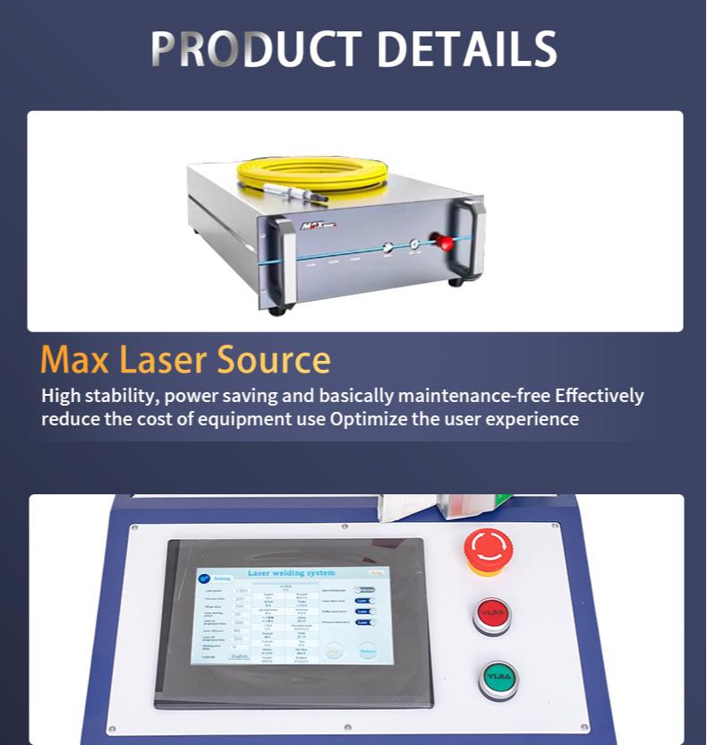 Portable 4 In1 1500W Air Cooling Laser Welding Machine for Stainless Steel Carbon