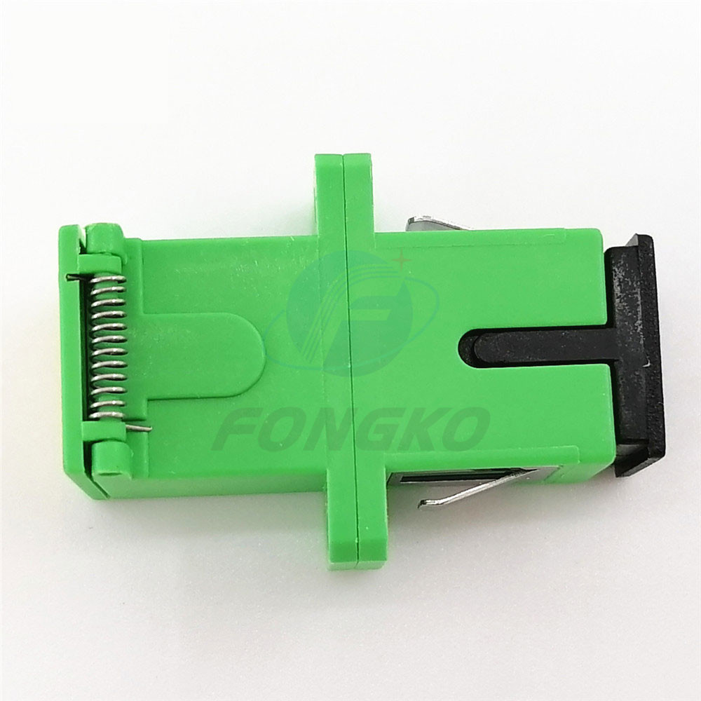 Manufacturer Optical fiber hybrid adapter Auto Shutter SC APC simplex flange fiber optical adapters