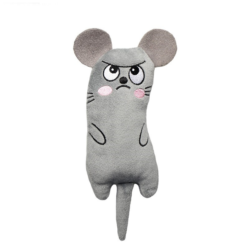 Mint Plush Self Hi Molar Cleaning Interactive Thumb Toy For Pet Cat