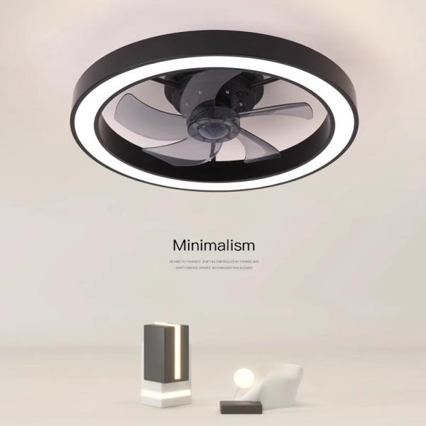 Modern Silent Fan Bedroom Fan Light Full Spectrum Eye Protection Invisible