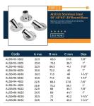Marine Hardware Fittings Stainless Steel Stanchion Base Round Pipe Bases 30
