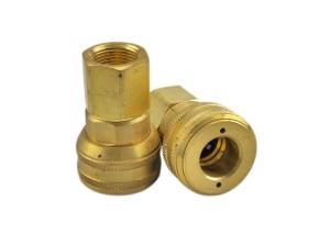 China 0.25 Inch Threaded Quick Connect , Brass Quick Release Coupling factory