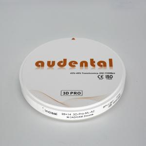 Strength Dental Zirconia Block In Vita16 Bleach4 Shades Smooth Surface