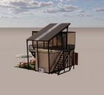Galvanized Steel Bending 180g Frame Design Steel Structure Modular Villa for