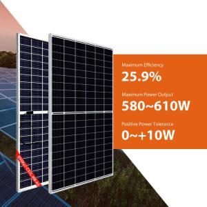 China 580W 585W Canadian 600 Watt Solar Panel 605W 610W Warehouse Roof Mounted Solar Panels factory