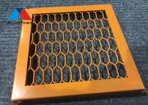 China Ral Color Aluminium Mesh Panels , Decorative Expanded Metal Mesh Sheet factory