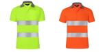 High Visibility Reflective Safety Caution Men Work Wear Construction Polo Shirts