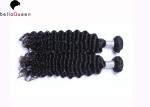Grade 7A Unprocessed Peruvian Human Hair Deep Wave Hair Weft For Women