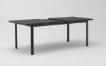 Outdoor Furniture Glass Extension Dining Table and Folding Chair Set with