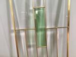 Hollow Tempered Beveled Glass , Keep Warm Bevelled Glass Door Panels