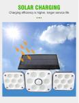 Warm White 3500K 138COB Solar Motion Sensor Wall Light For Street