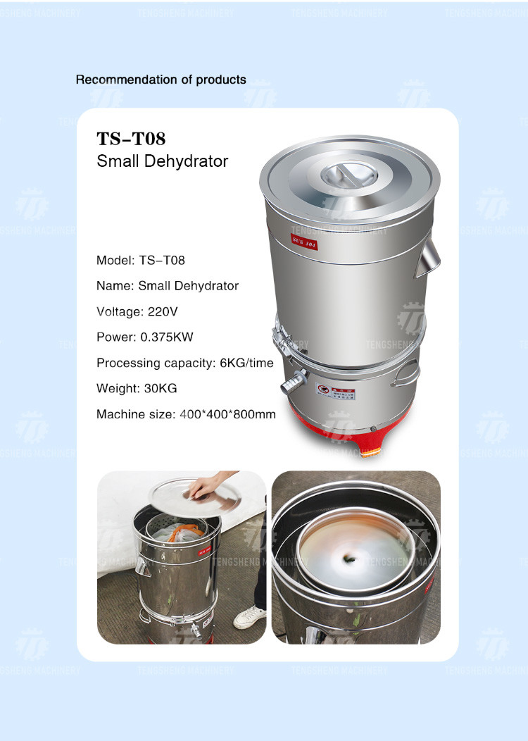 2KW Leaf Vegetable Processing Machine Fruit Dehydrator Machine