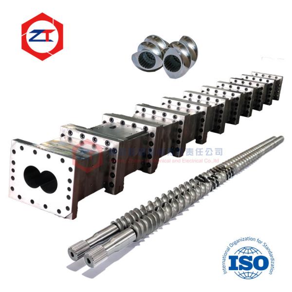 High Wear Resistance Screw And Barrel 38Crmoala PVC 65mm Extruder Double Screw