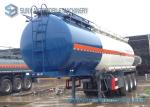 Tri-axle Oil Tank Trailer 35000L Ammonia water Chemical Tank trailer Q345 / Q235