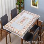 Hotel PVC Tablecloth Washable Rectangular Table Cover for Banquet Celebration