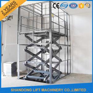 China 1T 3M Electric Cargo Lift / Hydraulic Scissor Lift 1000kg Lift Capacity factory