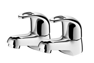 China Rustproof Bathroom Washbasin Tow Handle Faucet Water Saving 11.6cm Length factory