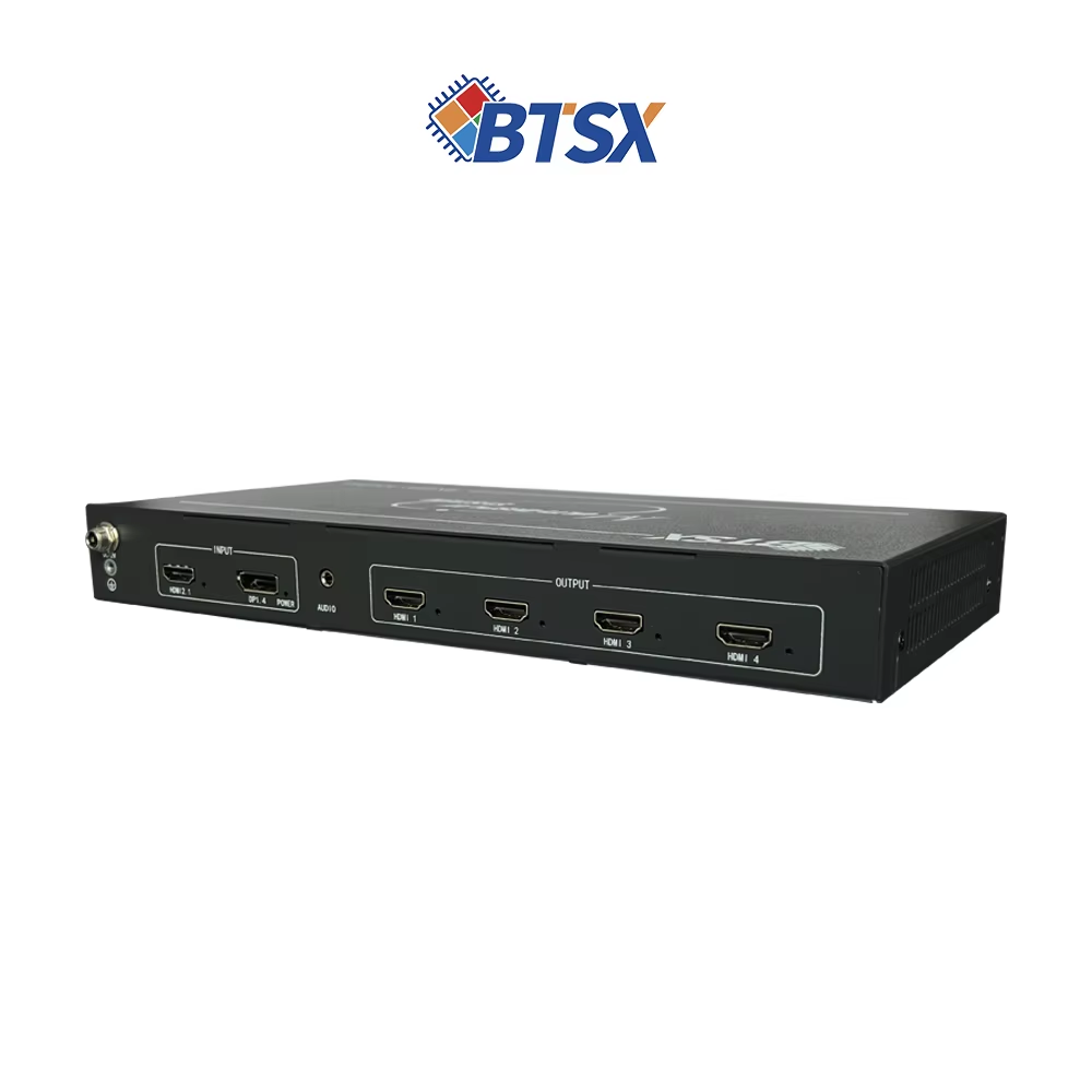 8K60 Multi-Screen Expander with 1 in 4 Out 4K60 HDMI Output and 8K60 Input
