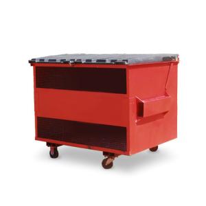 China Mild Steel 3 Marrell Skip Bin With Door Customized Size And Color factory