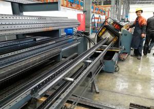 China Warehouse Storage Racks Upright Teardrop Frames Roll Forming Machine factory