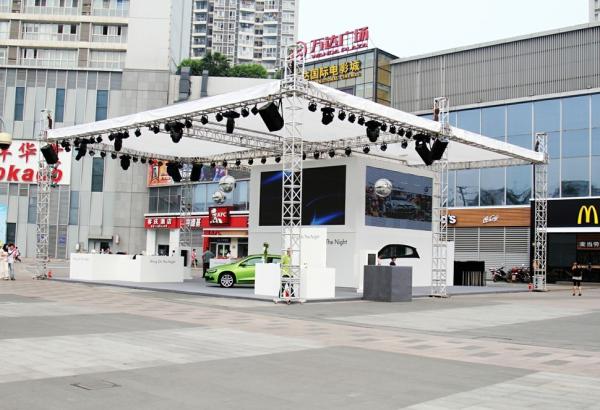 2020 High Loading Capacity 12*10*10m 6 Pillars Colorful Outdoor Heavy Duty Stage