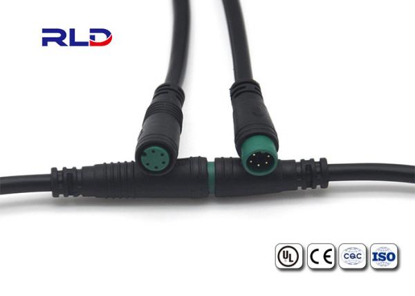 Male Female Electric IP65 Waterproof Plug Connector Plug 2 3 Pin PVC Rubber