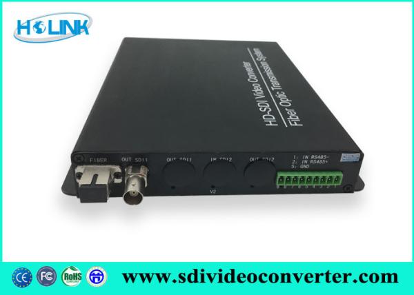 4 HD-SDI digital video converter Standalone single fiber single mode fiber