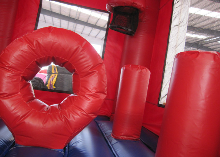 Spiderman inflatable combo for sale fire resistance PVC material inflatable 7 in 1 combo jumping house for sale