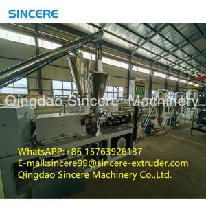 China Waste PVC WPC Plastic Pelletizing Line Granulating Machine Hot Cut Type factory