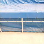 Foldable Steel Mesh Tarpaulin Fish Tank For Fish Feeding , 10000 L Volume Fish